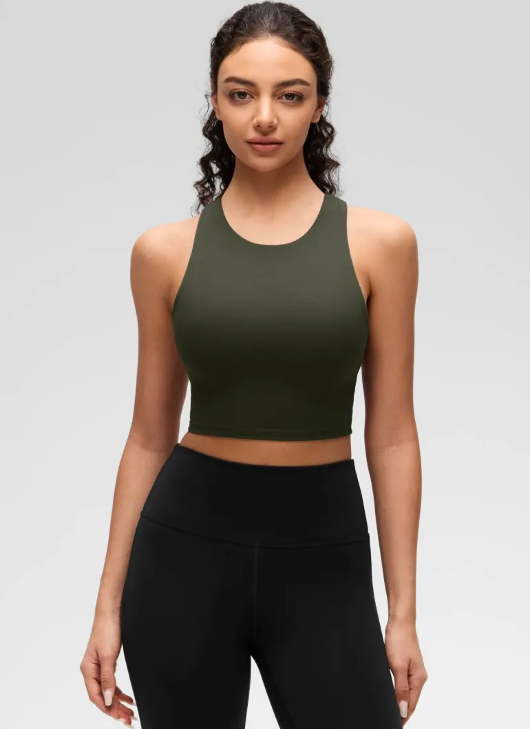 Butterluxe High Neck Built in Bra Tank