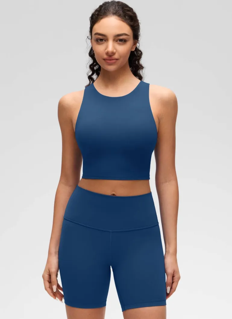 Butterluxe High Neck Built in Bra Tank