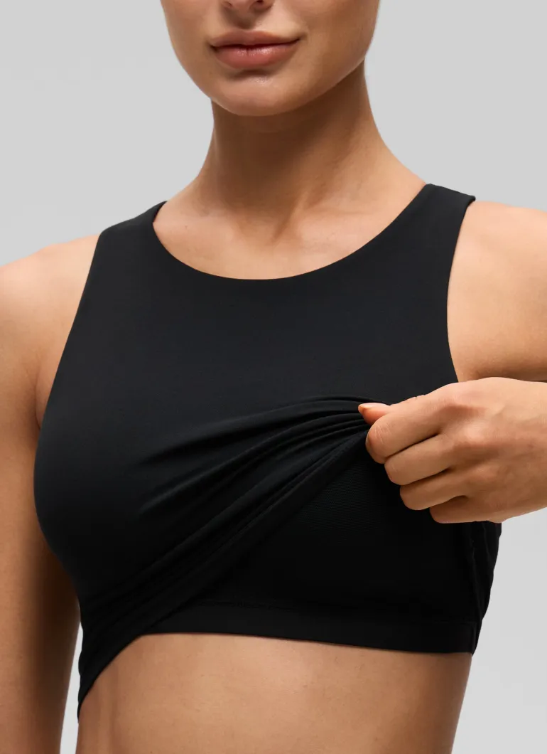 Butterluxe High Neck Built in Bra Tank