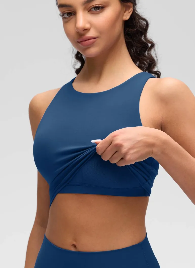 Butterluxe High Neck Built in Bra Tank