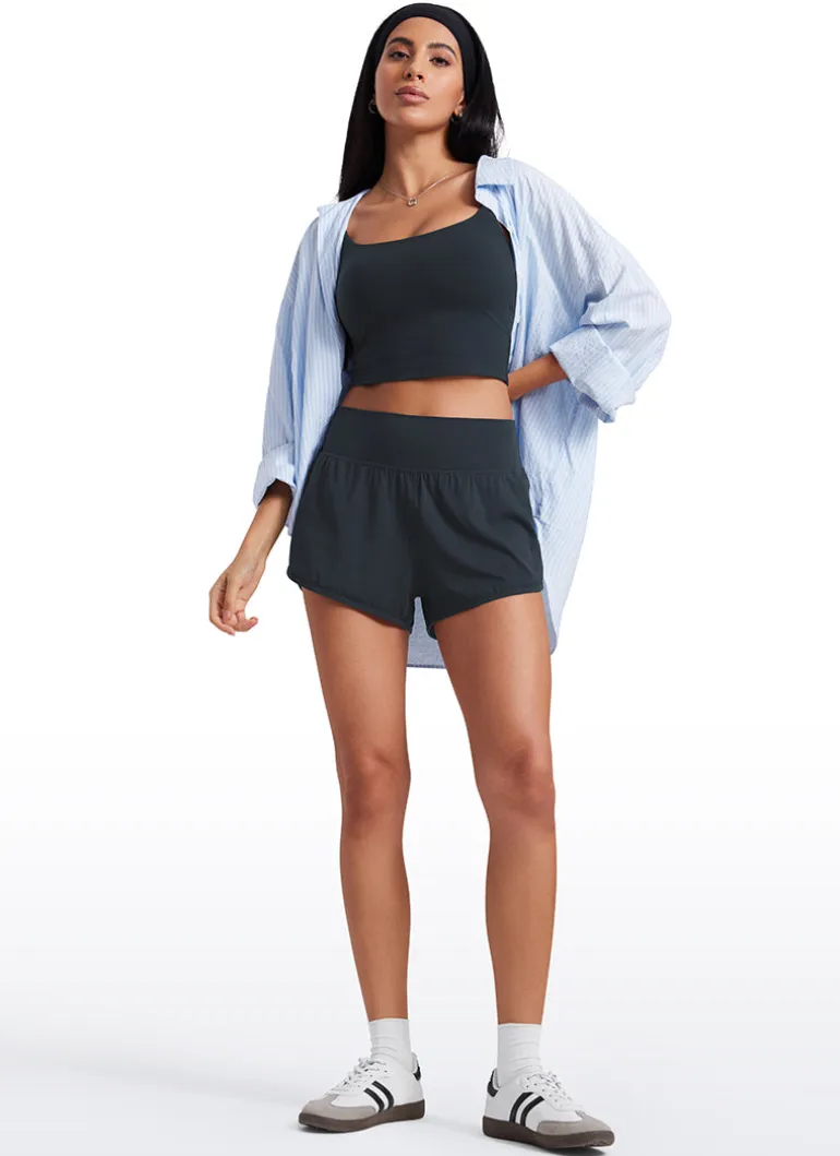Butterluxe-Light Dolphin High Rise Shorts 2.5"