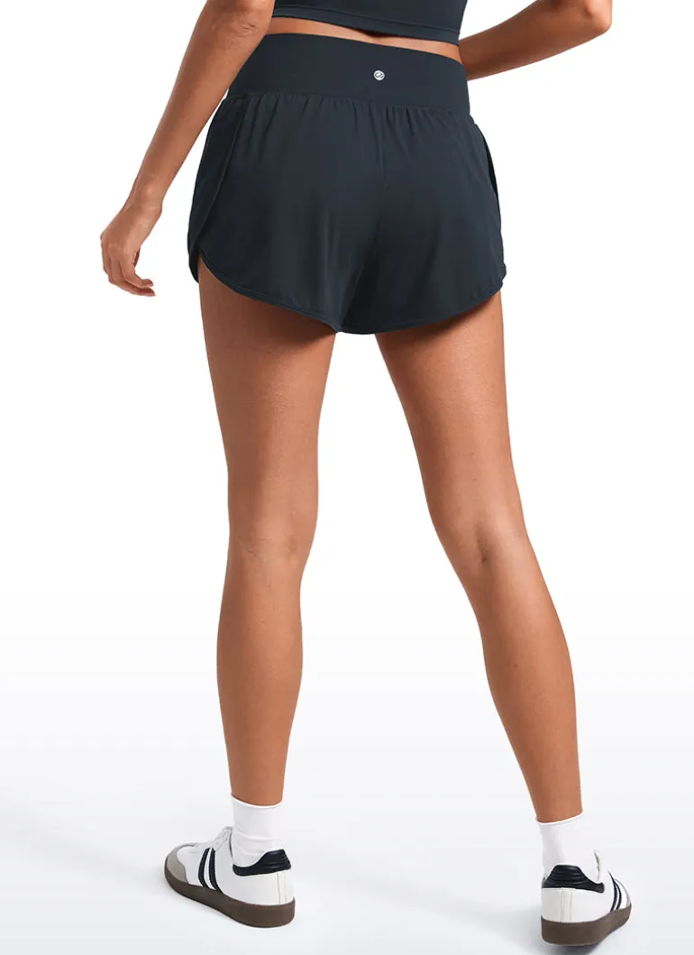 Butterluxe-Light Dolphin High Rise Shorts 2.5"