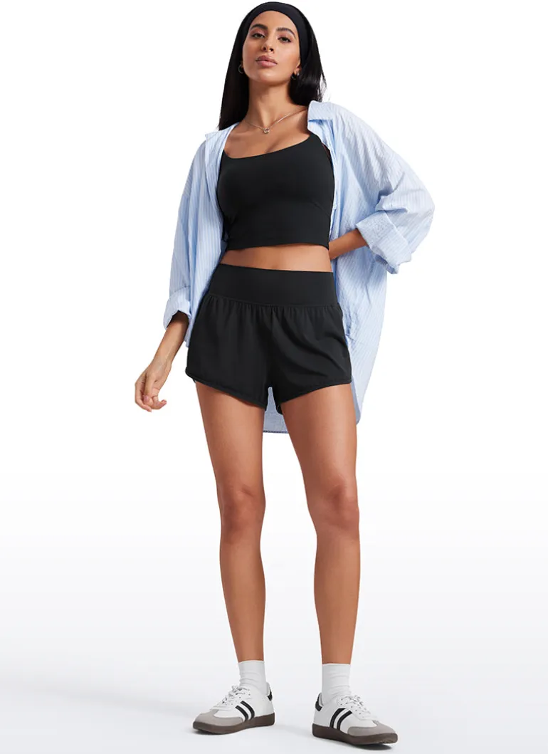 Butterluxe-Light Dolphin High Rise Shorts 2.5"
