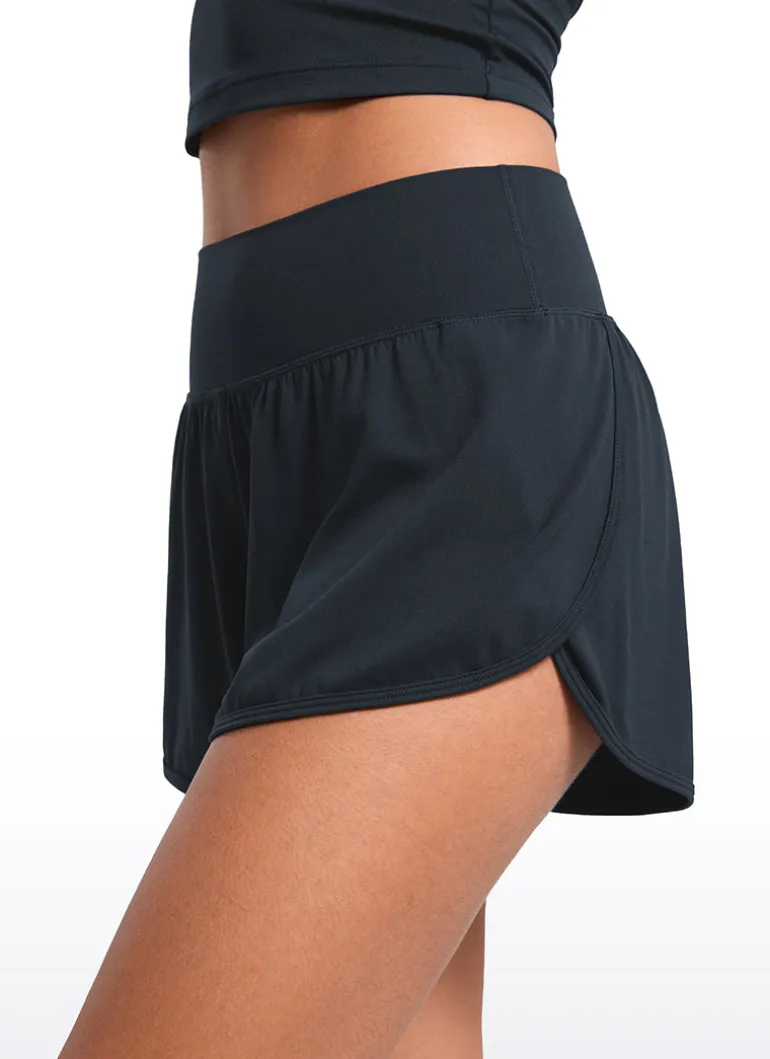Butterluxe-Light Dolphin High Rise Shorts 2.5"