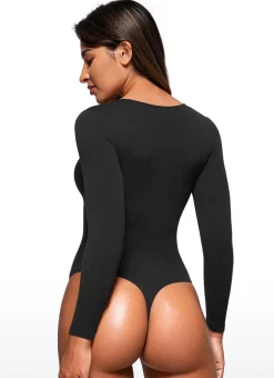 Butterluxe Long Sleeve Crew Neck Bodysuits
