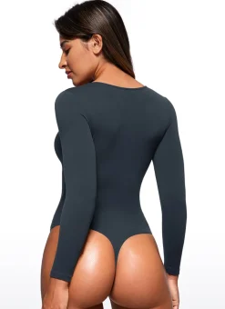 Butterluxe Long Sleeve Crew Neck Bodysuits