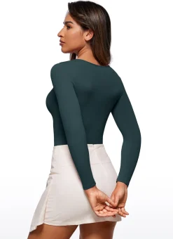 Butterluxe Long Sleeve Crew Neck Bodysuits