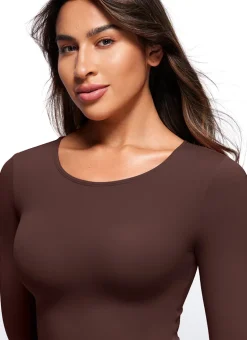Butterluxe Long Sleeve Crew Neck Bodysuits