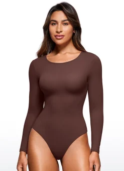 Butterluxe Long Sleeve Crew Neck Bodysuits