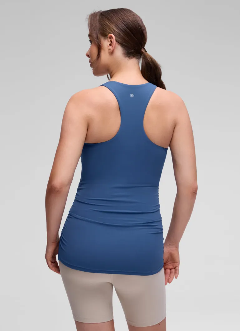 Butterluxe Maternity Built in Bra Ruched Tank