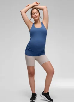 Butterluxe Maternity Built in Bra Ruched Tank