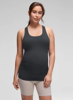 Butterluxe Maternity Built in Bra Ruched Tank