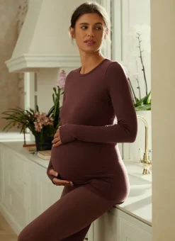 Butterluxe Maternity Crewneck Long Sleeve