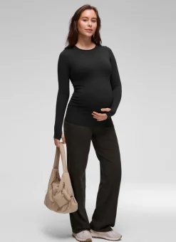 Butterluxe Maternity Crewneck Long Sleeve