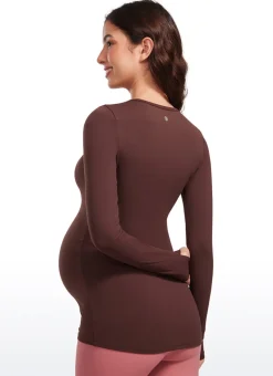 Butterluxe Maternity Crewneck Long Sleeve