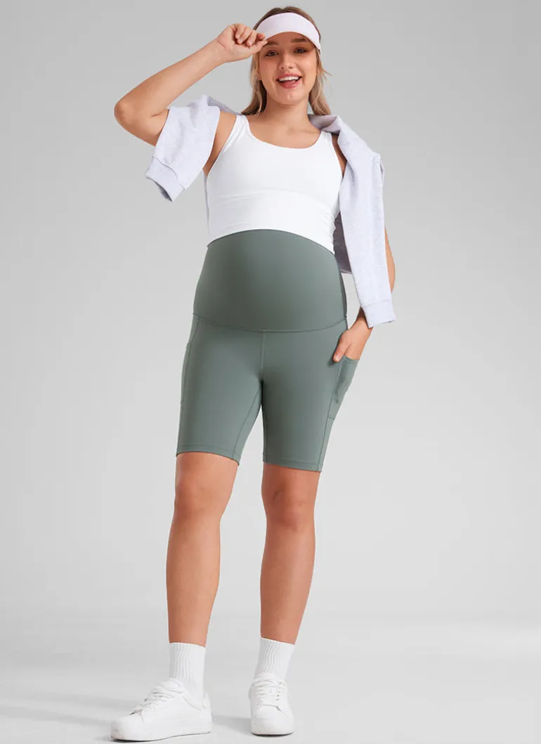 Butterluxe Maternity Pocket Shorts 8''