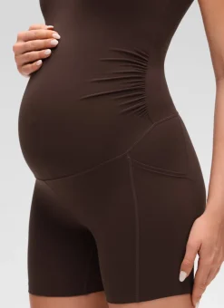 Butterluxe Maternity U Neck Pocket Romper 5''