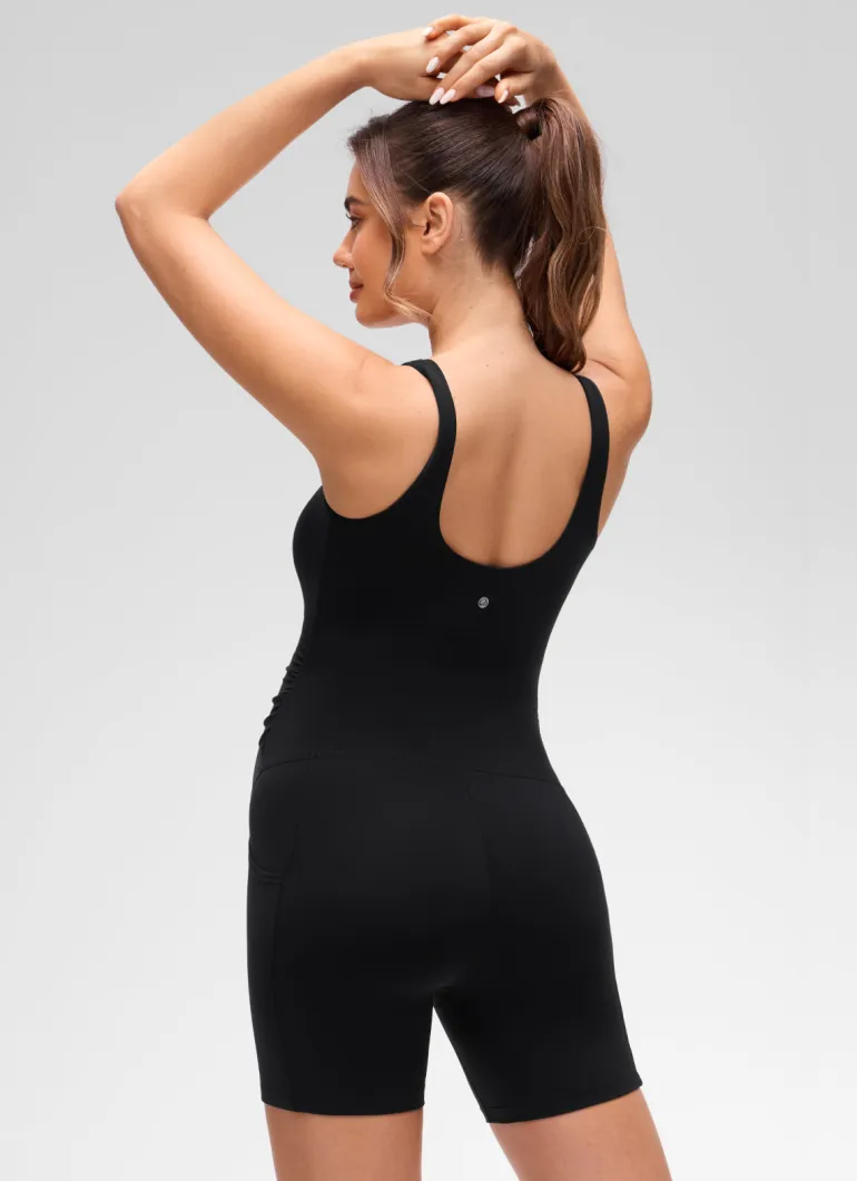 Butterluxe Maternity U Neck Pocket Romper 5''