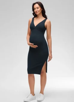 Butterluxe Maternity V Neck Nursing Dress