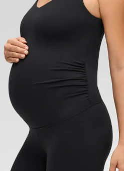 Butterluxe Maternity V Neck Rompers 5''