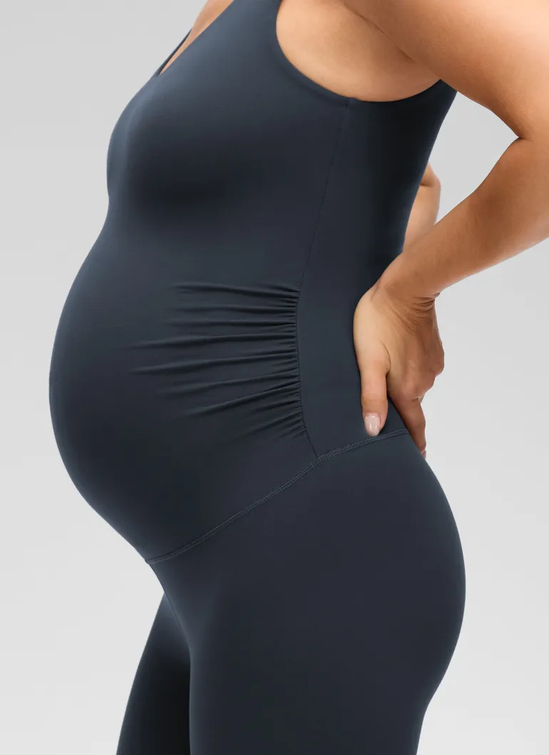 Butterluxe Maternity V Neck Rompers 5''