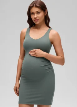 Butterluxe Maternity V Neck Tennis Dress