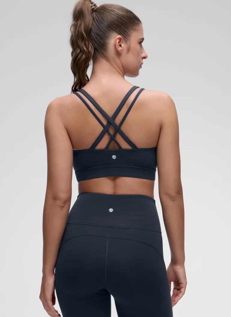 Butterluxe Mold U Neck Double Strap Sports Bra