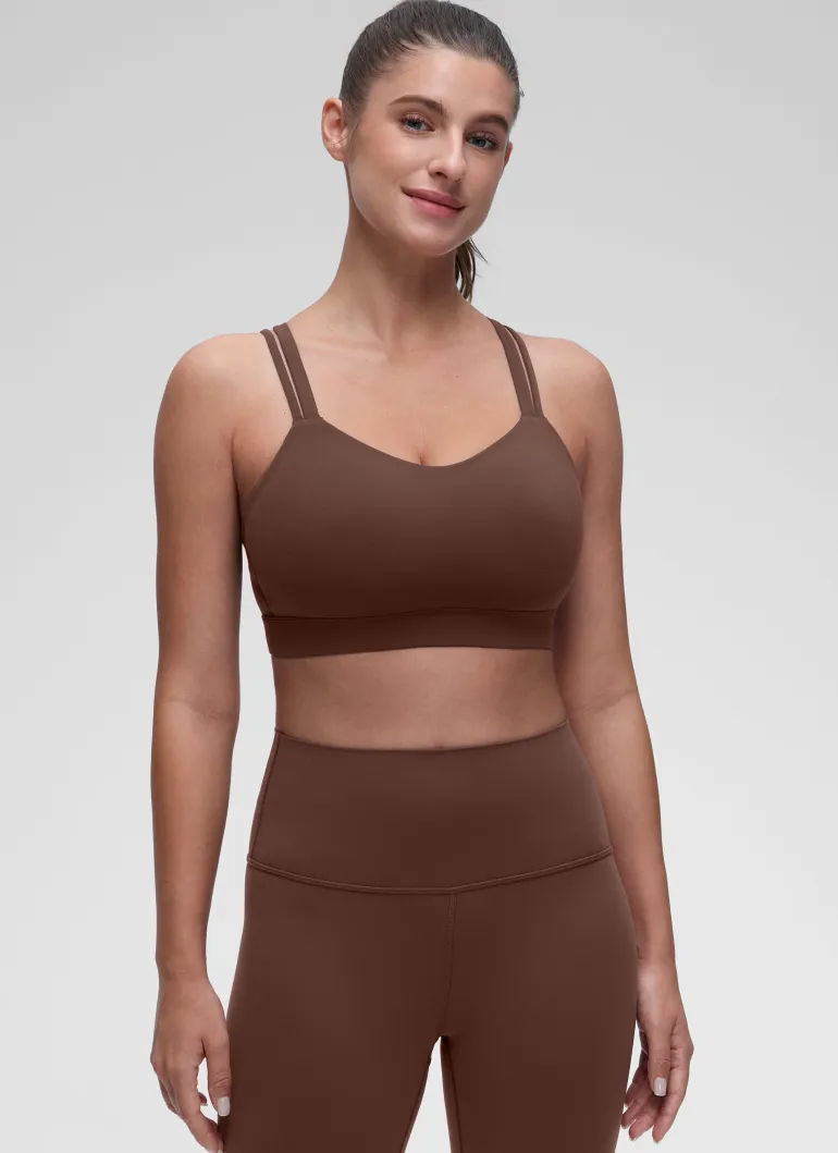 Butterluxe Mold U Neck Double Strap Sports Bra