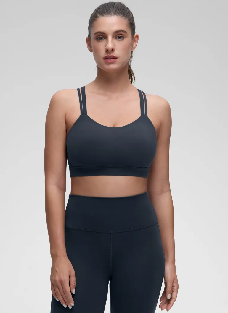 Butterluxe Mold U Neck Double Strap Sports Bra