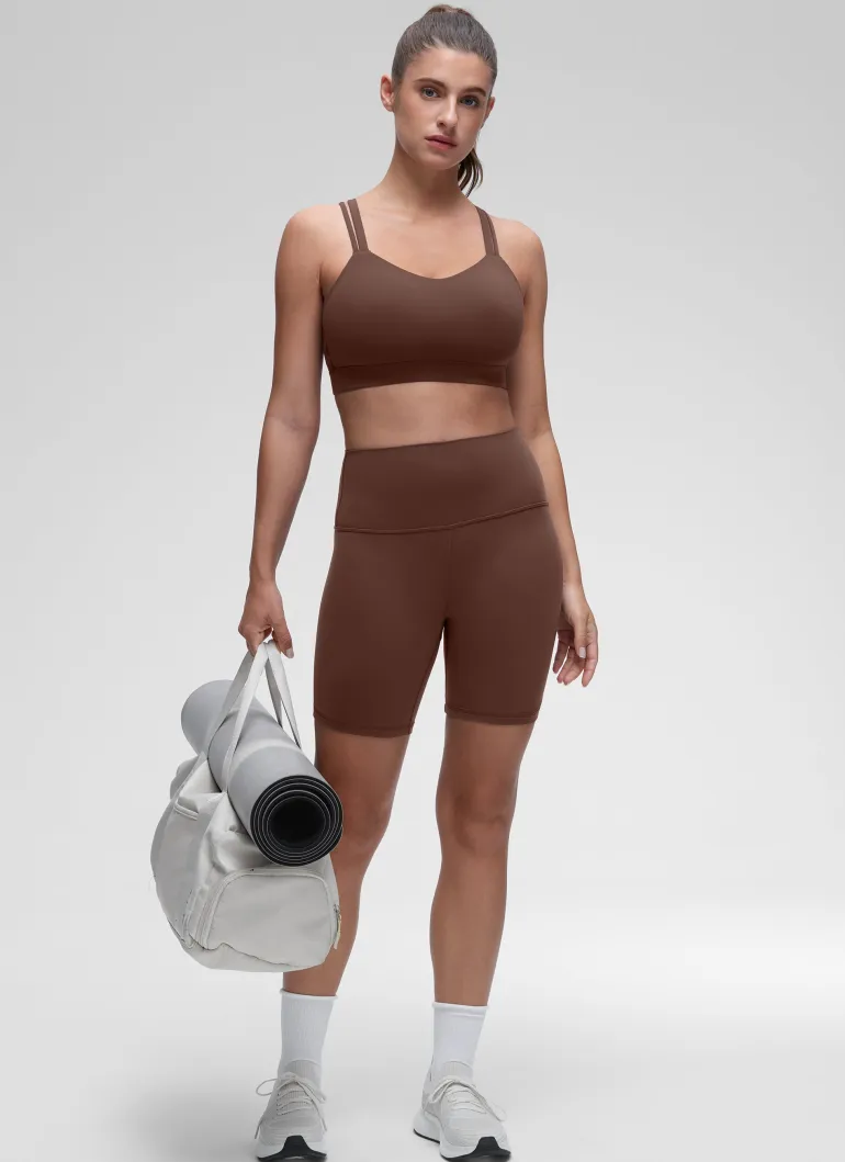 Butterluxe Mold U Neck Double Strap Sports Bra