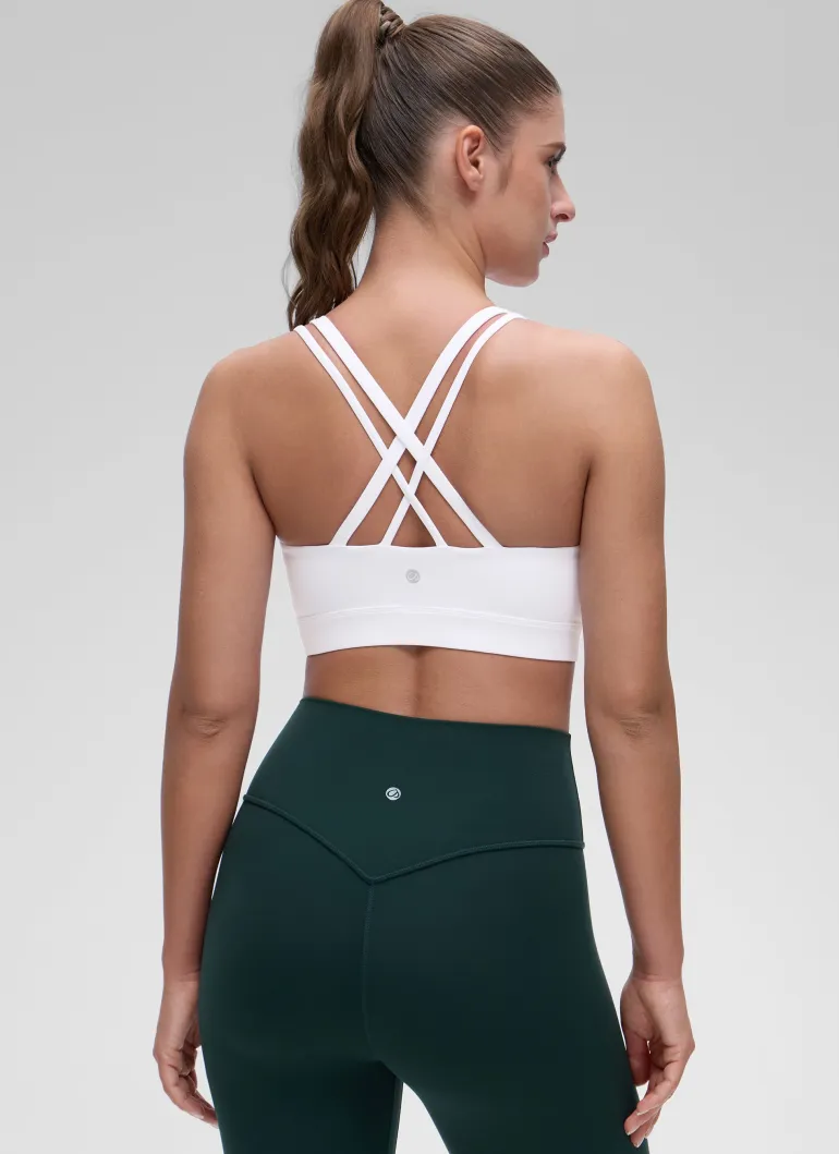 Butterluxe Mold U Neck Double Strap Sports Bra