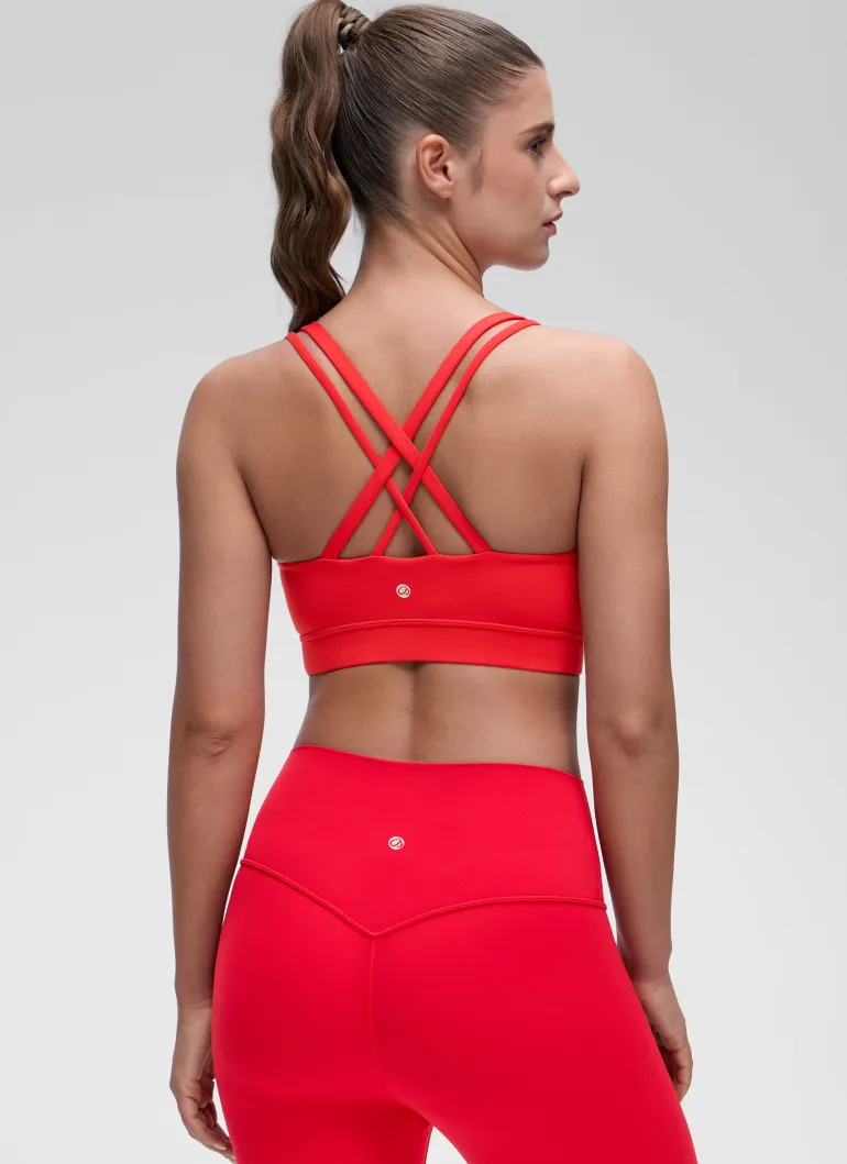 Butterluxe Mold U Neck Double Strap Sports Bra