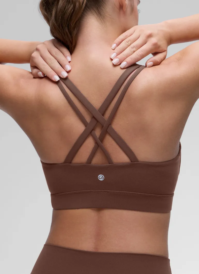 Butterluxe Mold U Neck Double Strap Sports Bra