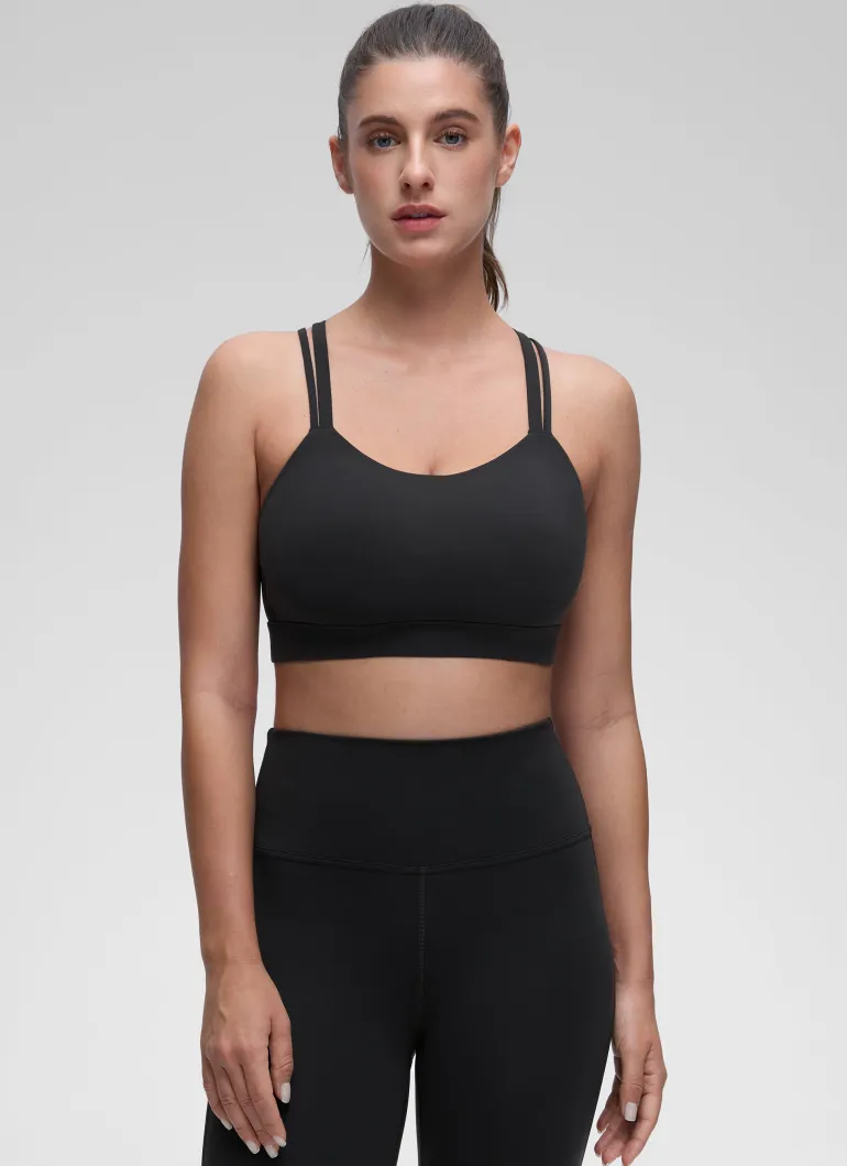 Butterluxe Mold U Neck Double Strap Sports Bra