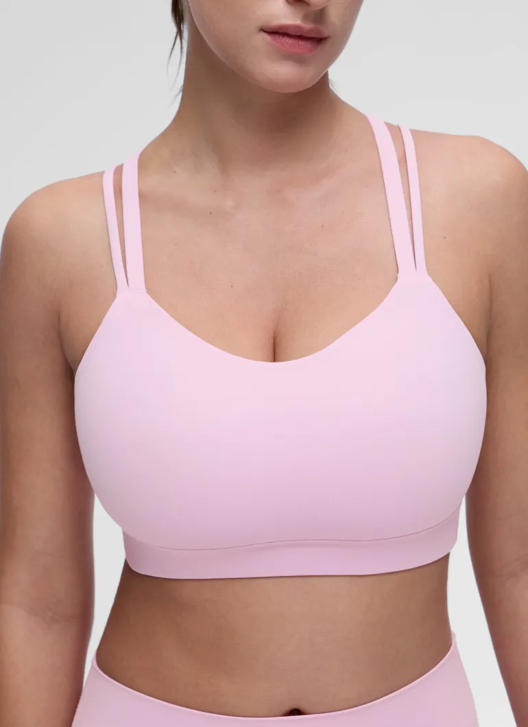 Butterluxe Mold U Neck Double Strap Sports Bra