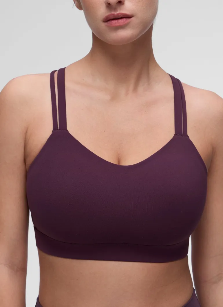 Butterluxe Mold U Neck Double Strap Sports Bra