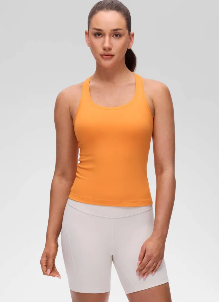 Butterluxe Racerback Waist Length Tank