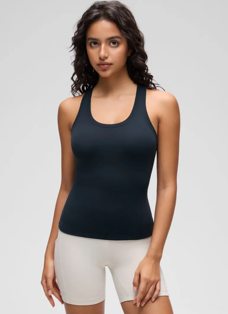 Butterluxe Racerback Waist Length Tank