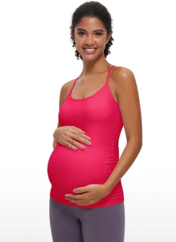 Butterluxe Ruche Sides Y Back Maternity Tank