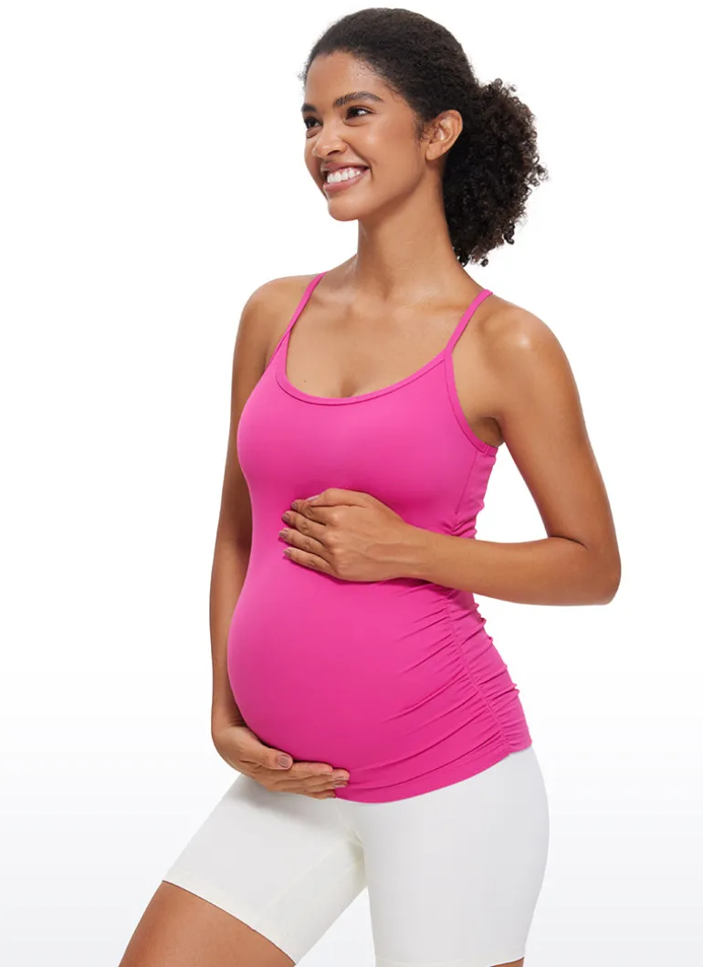 Butterluxe Ruche Sides Y Back Maternity Tank