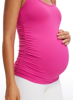 Butterluxe Ruche Sides Y Back Maternity Tank