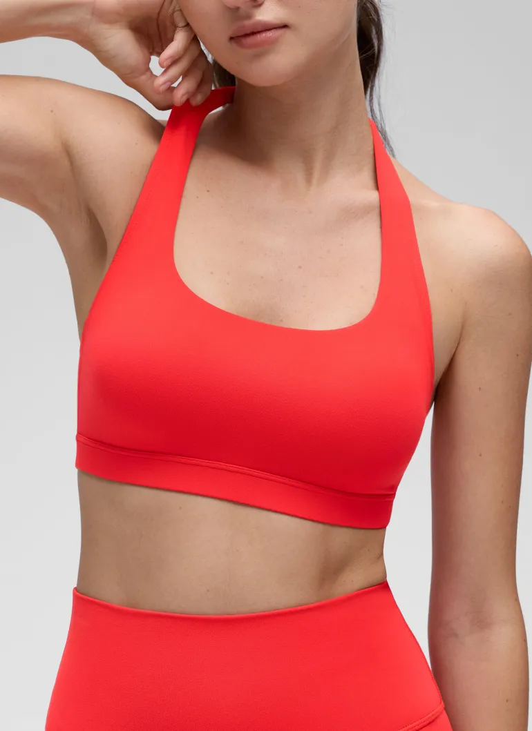 Butterluxe Scoop Neck Open Back Sports Bra