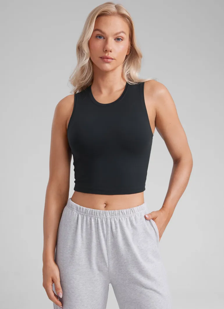Butterluxe Soft Double Lined High Neck Tank