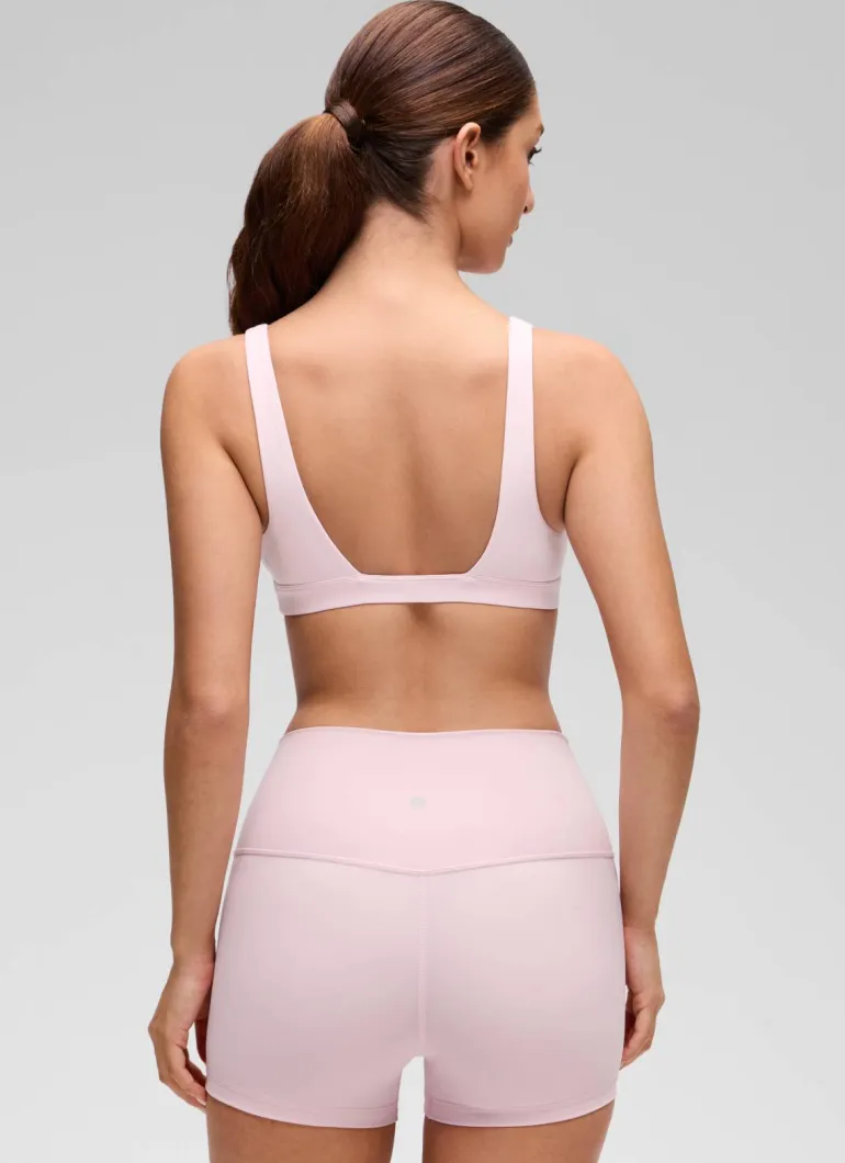 Butterluxe Soft Double Lined V Neck Sports Bra