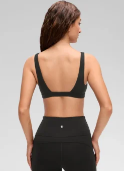 Butterluxe Soft Double Lined V Neck Sports Bra