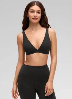 Butterluxe Soft Double Lined V Neck Sports Bra