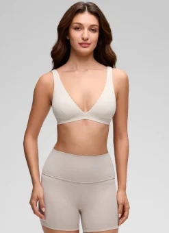 Butterluxe Soft Double Lined V Neck Sports Bra