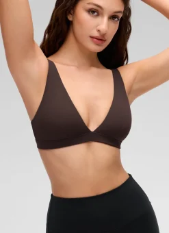 Butterluxe Soft Double Lined V Neck Sports Bra