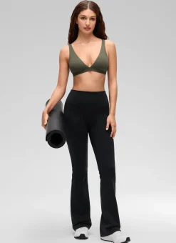 Butterluxe Soft Double Lined V Neck Sports Bra