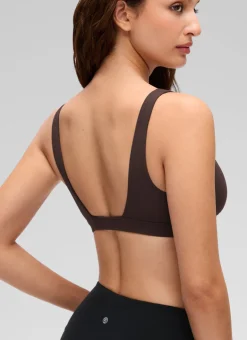 Butterluxe Soft Double Lined V Neck Sports Bra